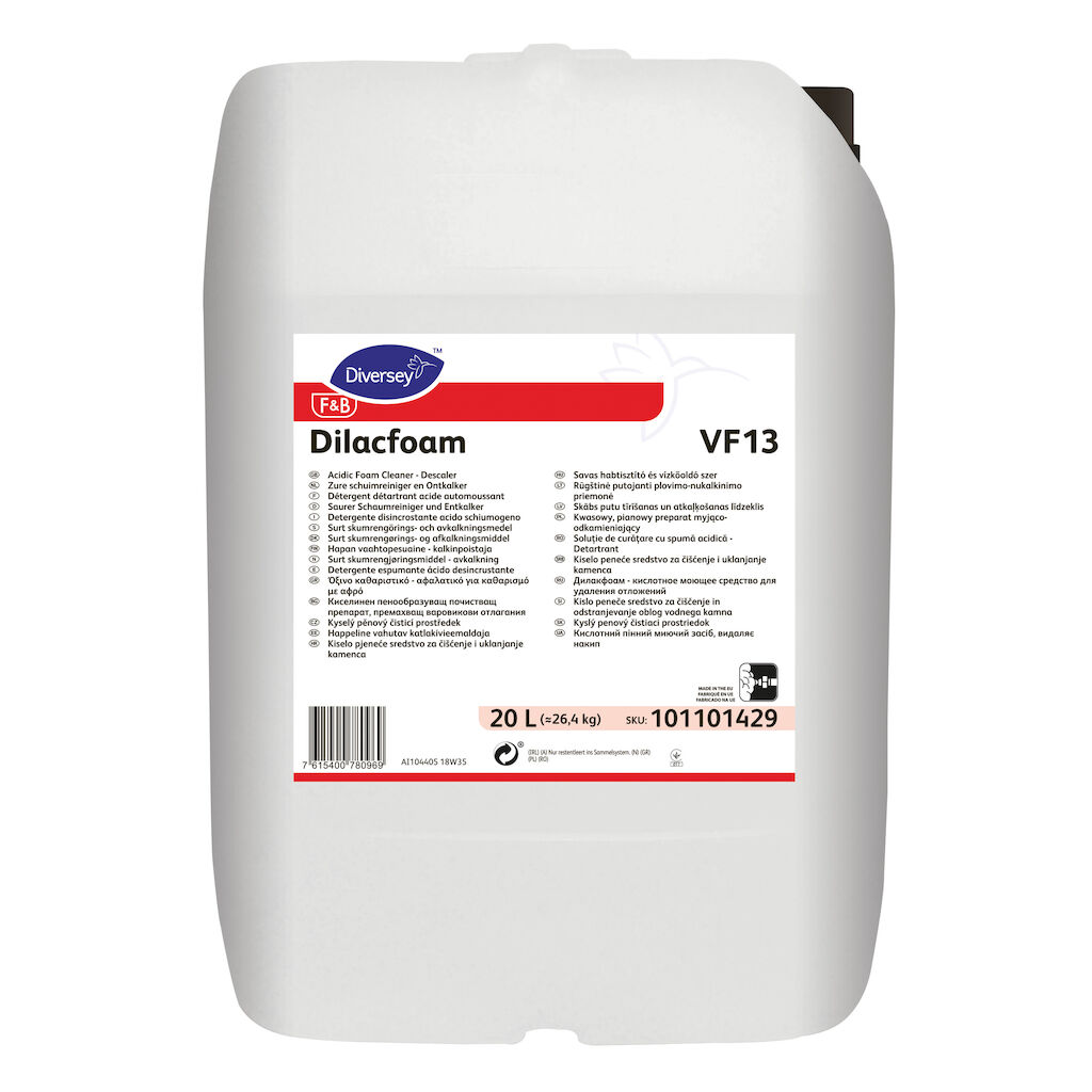 Dilacfoam VF71 20L - Detergente schiumogeno acido disincrostante